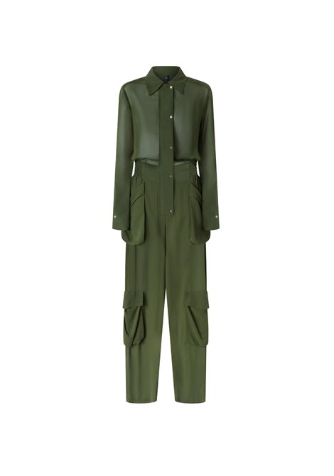Tuta Pinko donna 104750 A21F Talento jumpsuit georgette con tasche cargo PINKO | Tute | 104750 A21FX83